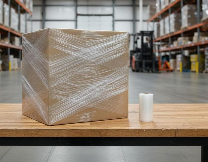 Stretch wrap para cajas chicas