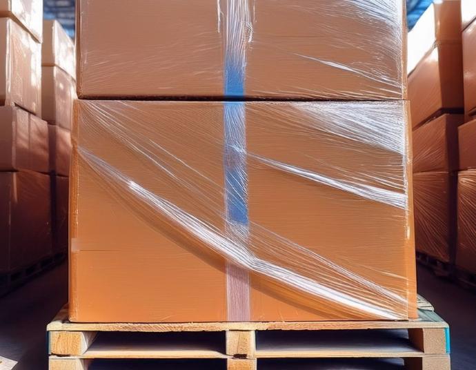 Error aplicación película estirable sobre tarima