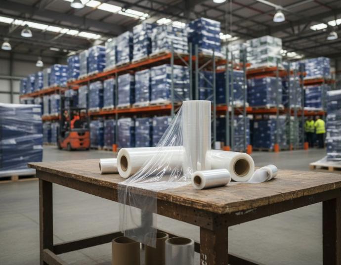 Paletizado de cargas con Almik Uno rollo Emplayado de cargas con rollo Almik Uno